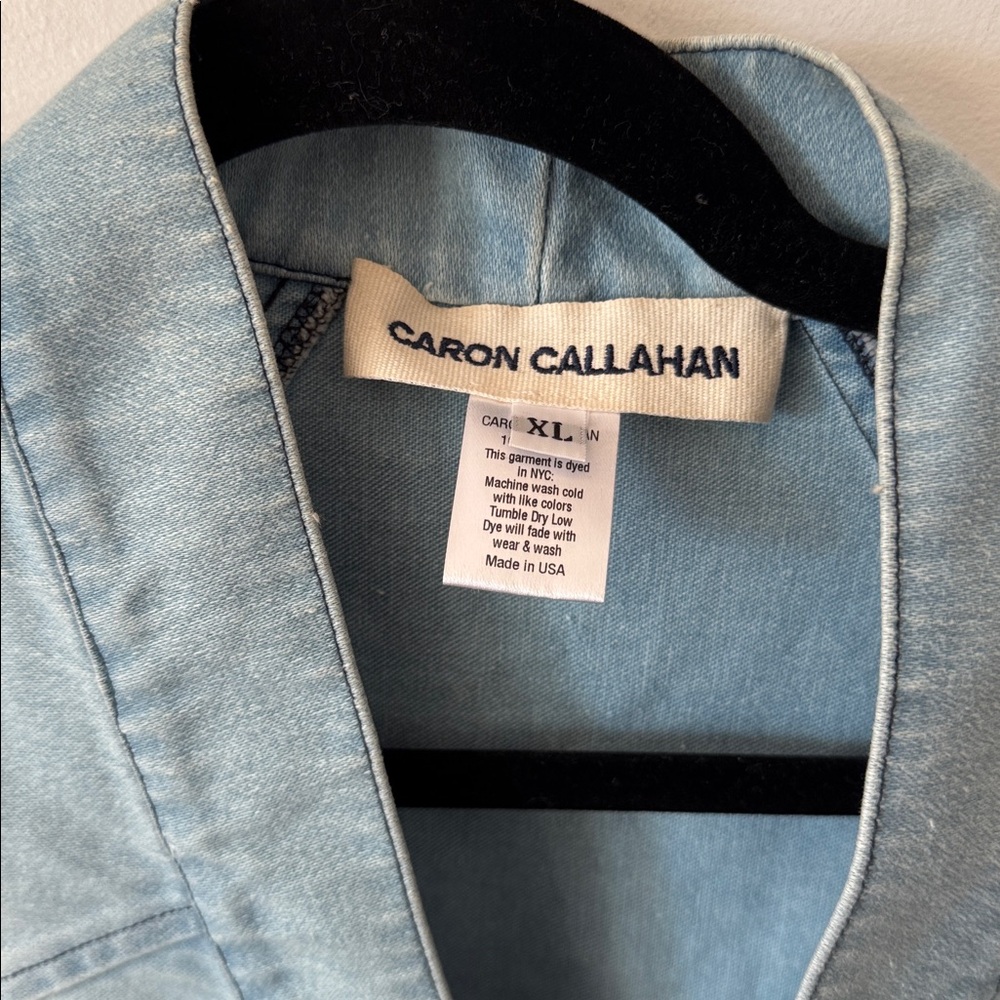 CARON CALLAHAN ORLA JACKET SUN BLEACHED INDIGO - Picture 6 of 8